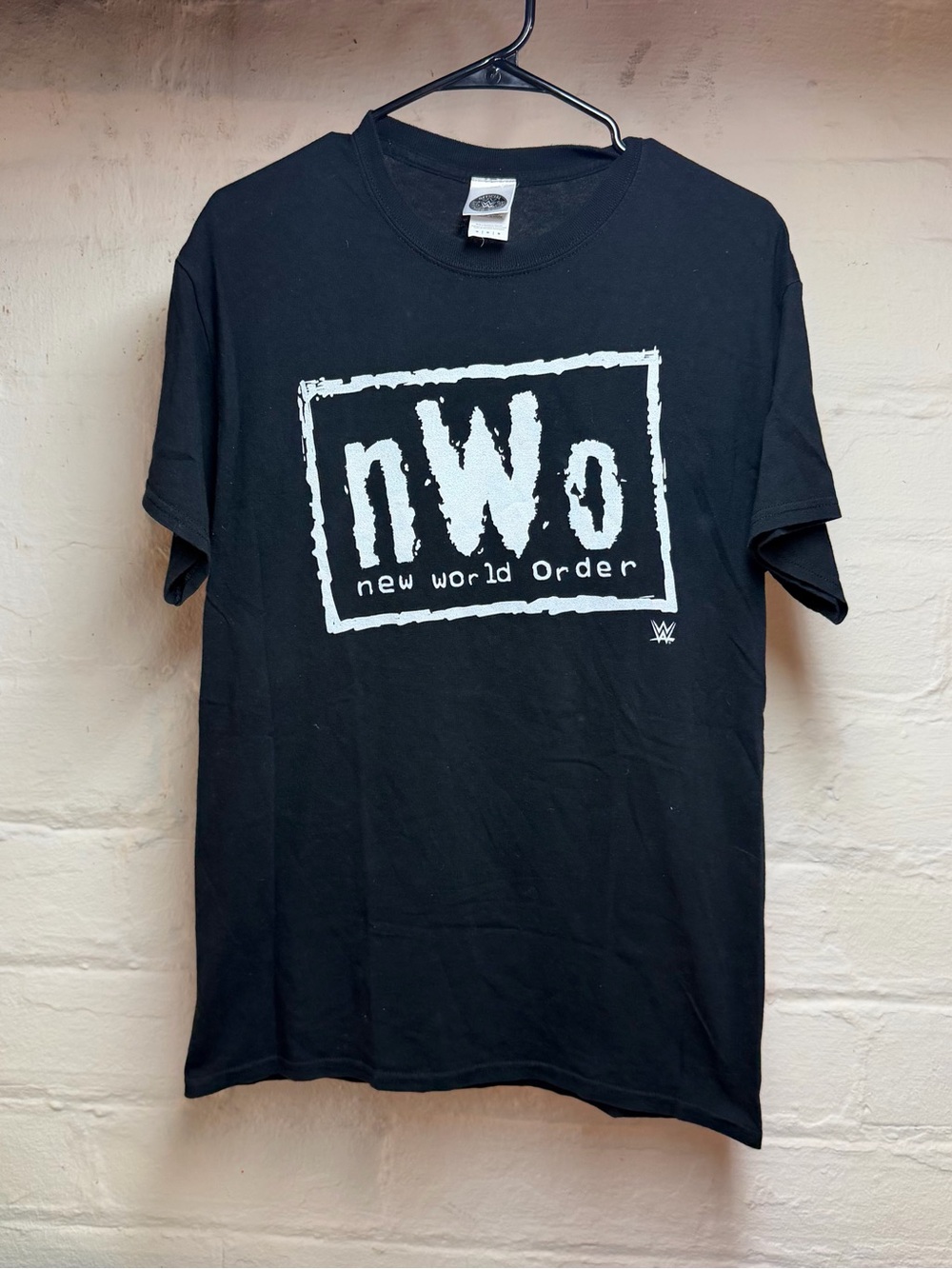 WWE nWo Black T-Shirt with White Logo